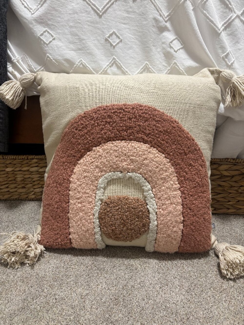 Urban Outfitters Tufted Rainbow Pillow Cover! 🌈✨